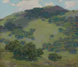 Capistrano canyon by Edgar Alwin Payne, oil on canvas, sold Apr 2014
