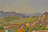 House in the hills by Franz Bischoff, oil on board, sold Apr 2014
