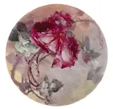 Franz Bischoff, Tray with magenta roses, 1901, porcelain