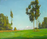 William Wendt, View of Mount Baldy