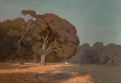 Granville Redmond, In the afternoon, Menlo Park, California, 1911, oil on canvas