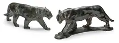 Tigers walking by Arthur Putnam, 1912, first inscribed '© APutnam C '12' (on the base), sold Apr 2014