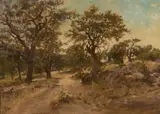 Charles A. Fries, Oak trees, late afternoon