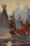 Remington Schuyler, The ceremony, circa 1925, oil on canvas