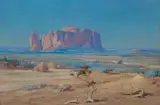 Ira Diamond Gerald Cassidy, The sentinel of the desert, oil on canvas
