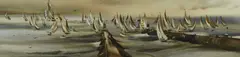 Morning race start, Newport by Rex Brandt, 1972, watercolor on paper, sold Apr 2014