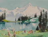 Millard Sheets, Glacier Peak, Washington