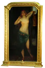 Albert Nyáry, In front of the mirror, oil on canvas