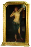Albert Nyáry, In front of the mirror, oil on canvas