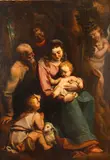 Luca Cambiaso, The Holy Family with the young Saint John the Baptist, oil on canvas