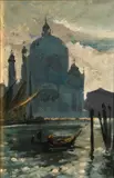 Santa Maria della Salute, Venice by Dutch School, oil on board, sold Mar 2014