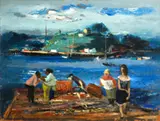 Louis Bosa, Fishing wharf, Rockport