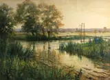 Louis Aston Knight, The old foot bridge