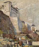 Harry Lachman, Chateau de Saumur, 1919, oil on canvas