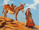 Thomas W. Lorimer, Little daughter of the Navajo, 1978, oil on canvas board