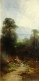 Andrew Melrose, Above the glen at Cornwall on the Hudson, 1881; The Hudson highlands, 1881 (a pair)