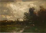 John Francis Murphy, Gray afternoon, 1890, oil on canvas