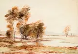 John Francis Murphy, River and trees