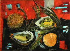 Tony Agostini, Untitled (Nature morte), oil on canvas