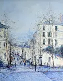 Jean-Pierre Dubord, Paris, Vue du Montmartre, oil on canvas