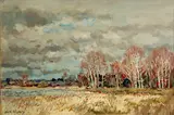 Jean Rigaud, Ciel, 1979, oil on canvas
