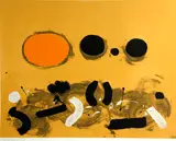 Orange Oval by Adolph Gottlieb, 1972, Color screenprint on wove paper, sold Mar 2014