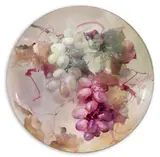 Franz Bischoff, Plate with green and purple grapes, 1905, porcelain