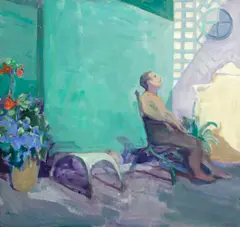 Theophilus Brown, Untitled, oil on board