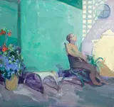 Theophilus Brown, Untitled, oil on board