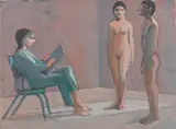 Theophilus Brown, Untitled (Artist and two models)