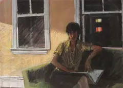 William Ciccariello, Untitled (Portrait), pastel on paper