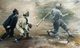 Lance Richbourg, Pepper Martin, 1992, oil on canvas