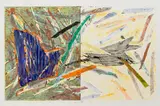 Charles Arnoldi, Untitled (CA RT 1986 6), 1986, Color monotype on handmade paper