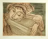 Étienne Ret, Untitled (La Viole), n.d., Color etching on wove paper