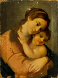Virgin and Christ Child by Italian School, oil on canvas, sold Jan 2014