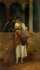 Alida Miner, The lovers, oil on canvas