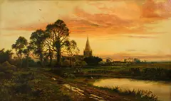 Daniel Sherrin, Shadow of a departing day, oil on canvas