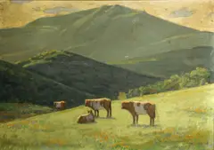 John Jay Baumgartner, Mount Tamalpais, 1936, oil on board