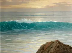Roi Clarkson Colman, Sun's last ray, oil on canvas