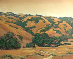 San Leandro hills by Walter Barron Currier, oil on canvas, sold Jan 2014