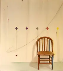 Jonathan Barbieri, Chair in White Room, 1981, oil on canvas
