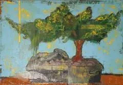 Aaron Fink, Bonsai, 2005, oil on linen