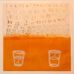 Squeak Carnwath, Half & Half, 1992, Color monotype on wove paper
