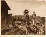 John Edward Costigan, On the Farm, c. 1933, Etching on wove paper