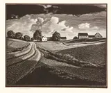 Asa Cheffetz, Midsummer Vermont (S. 53), 1936, Wood engraving on wove paper