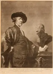 Valentine Green, Sir Joshua Reynolds, Knight  (C.S., R. 110; W. 105), 1780, Mezzotint on laid paper, after a self-portrait by Reynolds