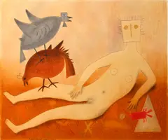 Teódulo Romulo, La Venus Desnuda, 1987, Color mixografia® on thick handmade paper