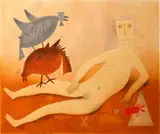 Teódulo Romulo, La Venus Desnuda, 1987, Color mixografia® on thick handmade paper