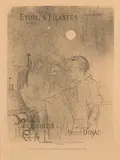 Etoiles filantes; Les vieux papillons (W. 131, 137; D. 136, 142; Adr. 152, 160) by Henri de Toulouse-Lautrec, 1895, Lithographs on wove paper, from the Song sheet editions of unknown size, offered Jan 2014