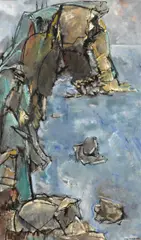California Coast by Max Weber, oil on canvas, sold May 2014